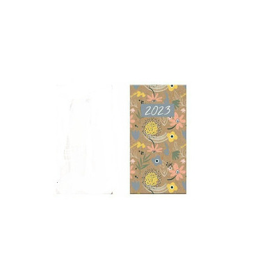 Agenda datata 2023 model Flori de Camp, 120 pagini, 16x8 cm, Multicolor