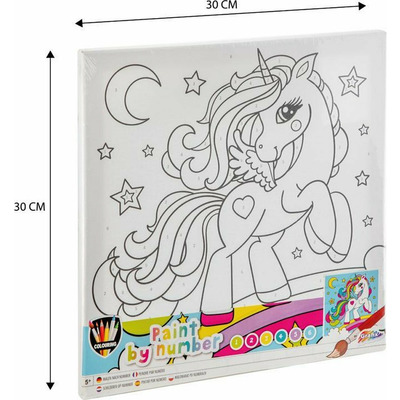 Pictura pe numere Unicorn 30*30 cm
